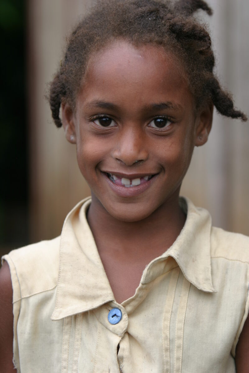 Girl in Sao Tome — Children living in rural Sao Tome, an Island of the coast of West Africa — Sao Tome, Africa, ADRA, Poverty, children