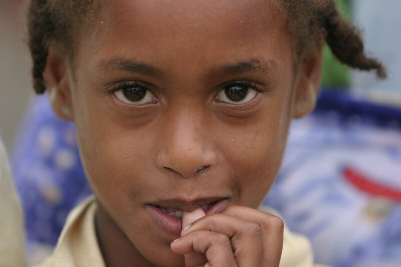 Girl in Sao Tome — Children living in rural Sao Tome, an Island of the coast of West Africa — Sao Tome, Africa, ADRA, Poverty, children