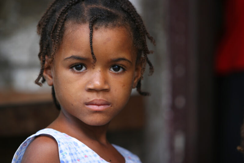 Girl in Sao Tome — Children living in rural Sao Tome, an Island of the coast of West Africa — Sao Tome, Africa, ADRA, Poverty, children