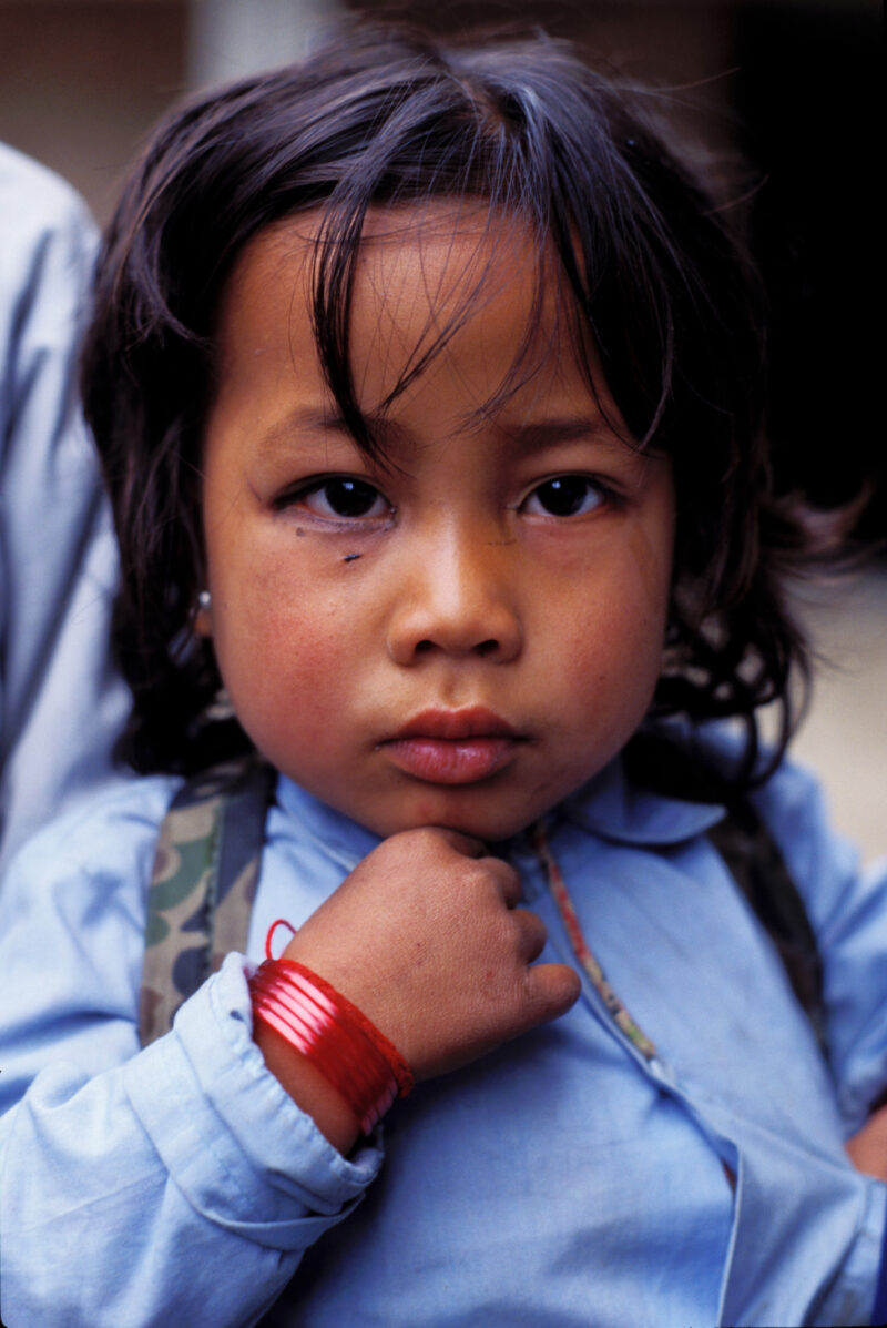 Girl in Nepal — Stock image of girl in rural Nepal — Children, faces, child, girls, girl