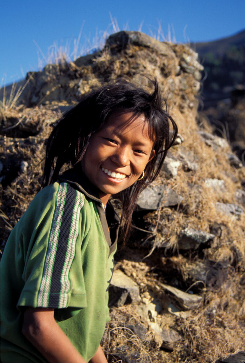 Girl in Nepal — Stock image of girl in rural Nepal — Children, faces, child, girls, girl