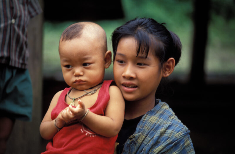 Karen Refugee Girl in Thailand — Karen Refugee children, living in refugee camp in Thailand — Children, faces, child, girls, Karen