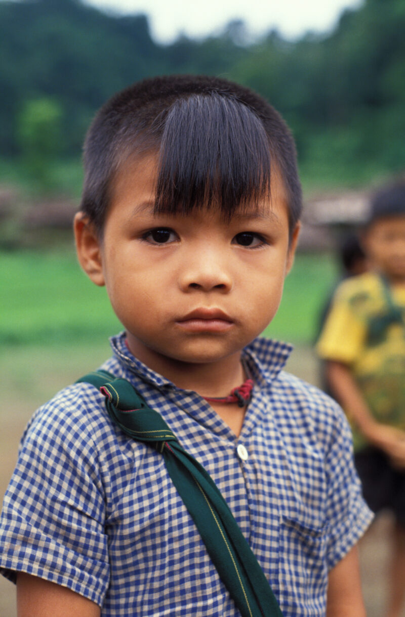 Karen Refugee Girl in Thailand — Karen Refugee children, living in refugee camp in Thailand — Children, faces, child, girls, Karen