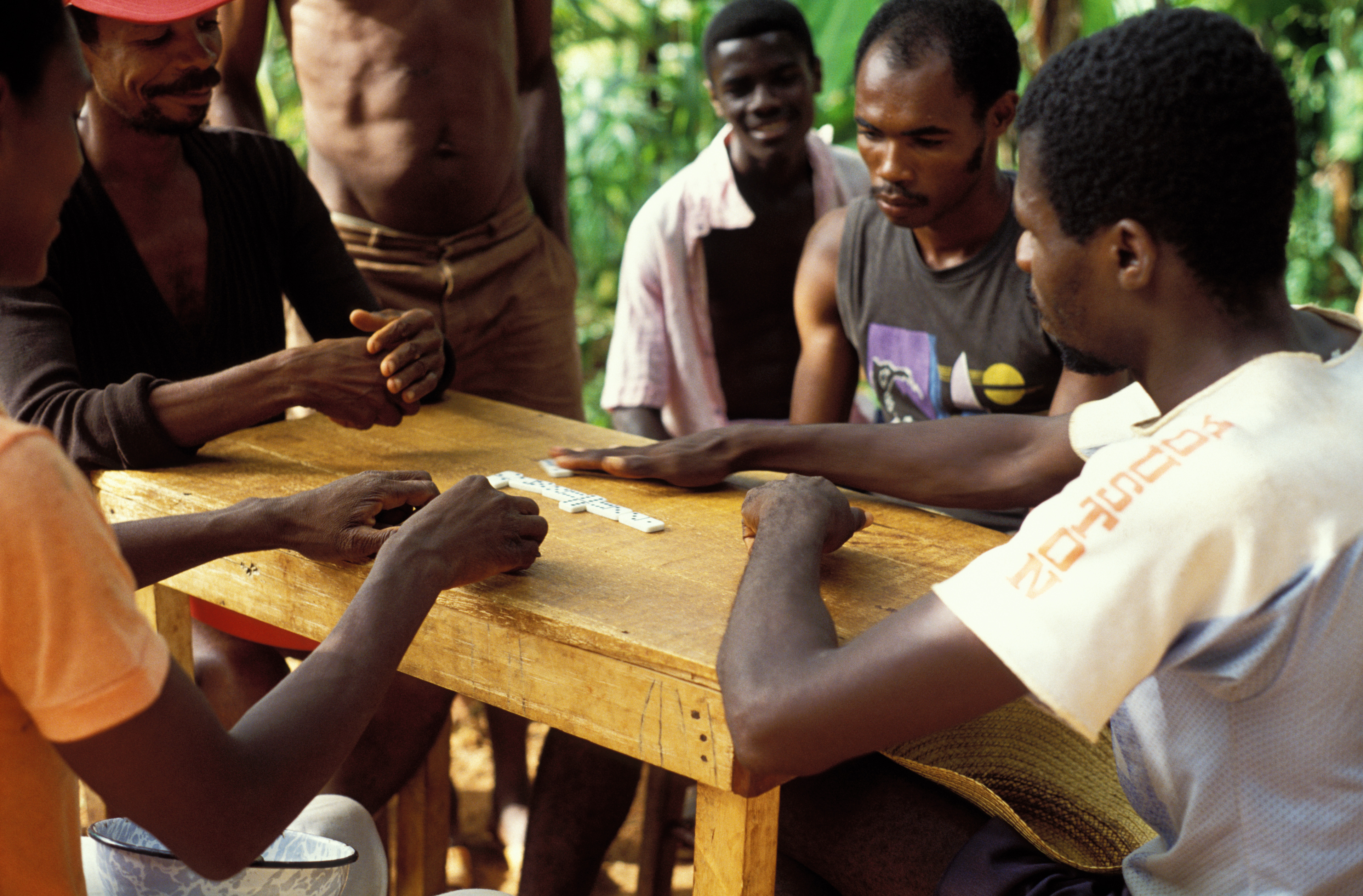 Playing Dominos in Haiti