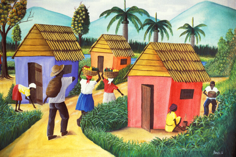 Stock Images of Haiti — Typical art of Haiti — Haiti, Caribbean, art, paintings, Haitian art
