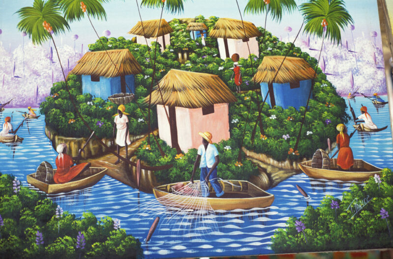 Stock Images of Haiti — Typical art of Haiti — Haiti, Caribbean, art, paintings, Haitian art