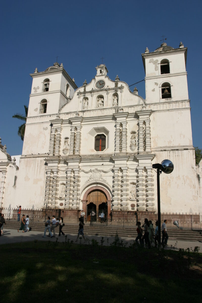 Stock Images of Honduras — Catholic Churches in Honduras — Honduras, Tegucigalpa, city, street, streets