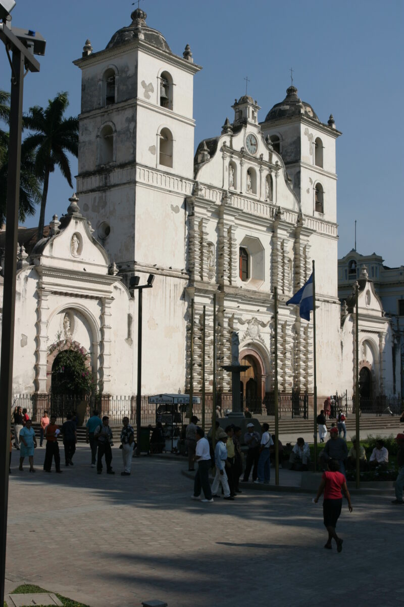 Stock Images of Honduras — Catholic Churches in Honduras — Honduras, Tegucigalpa, city, street, streets