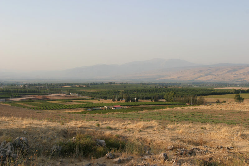 Farmland in Isreal — Northern Israel, Hazor, archeology