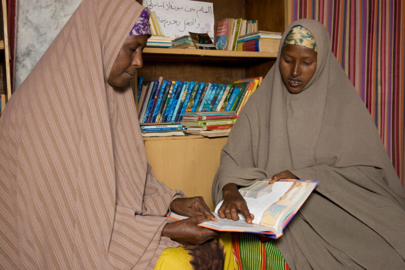 Library at a refugee Camp — Somali Refugees living in Yemen — Somolia, refugees, skills training