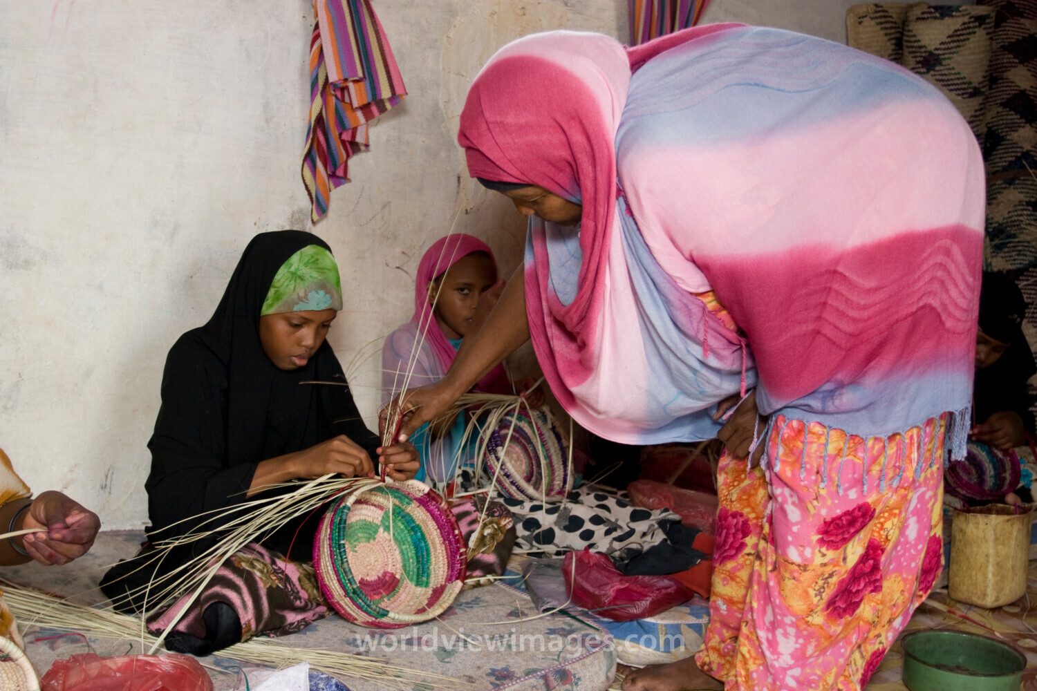 Basket Making in the Refugee Camp