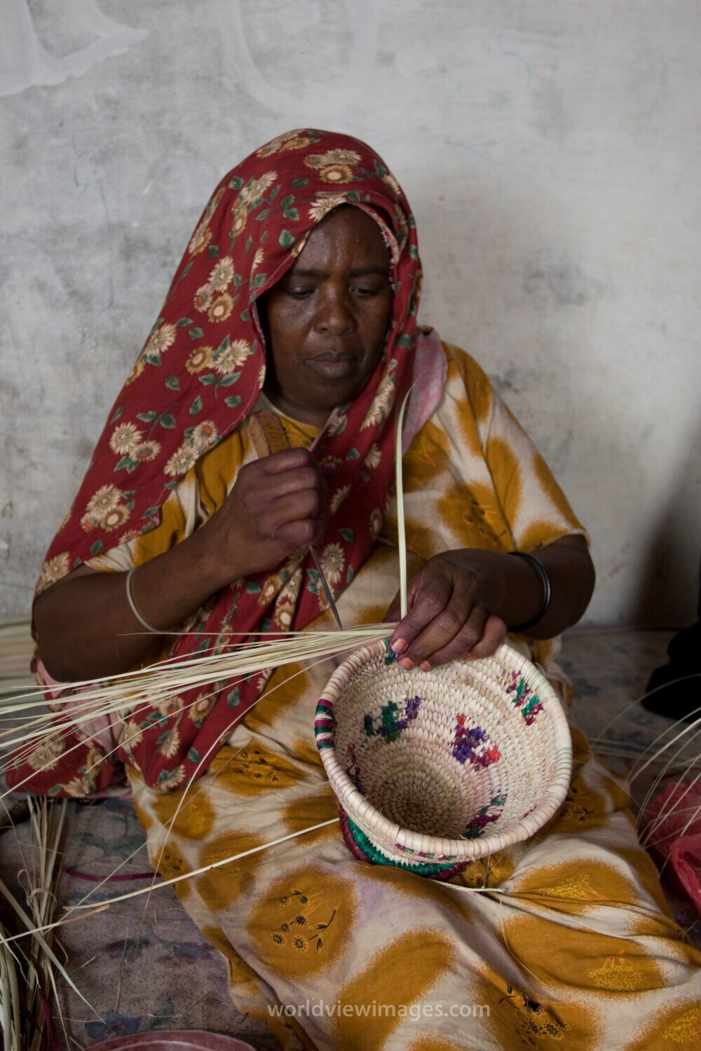 Basket Making in the Refugee Camp