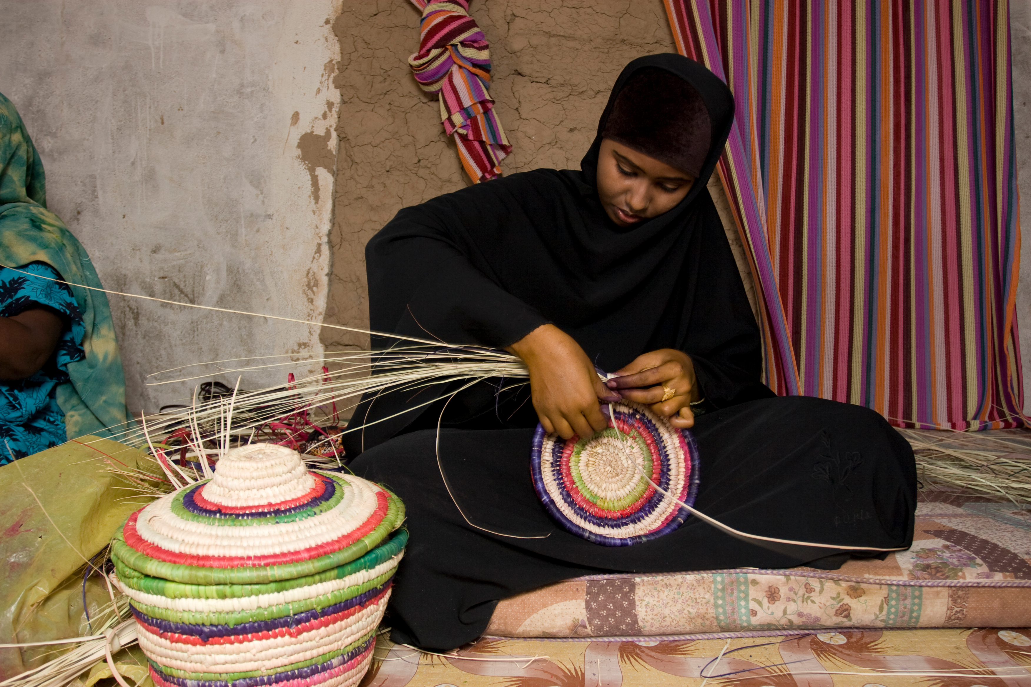 Basket Making in the Refugee Camp