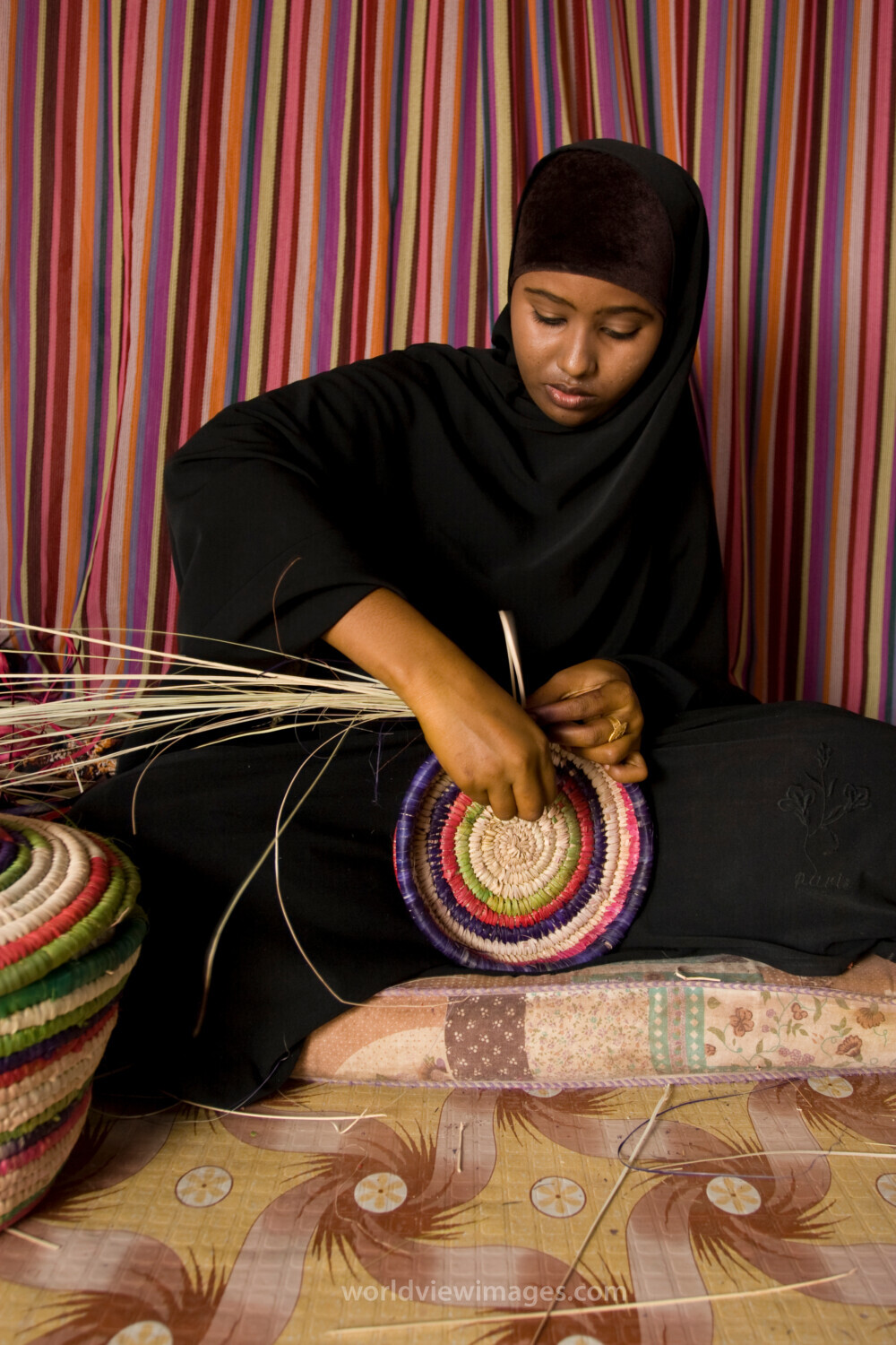 Basket Making in the Refugee Camp