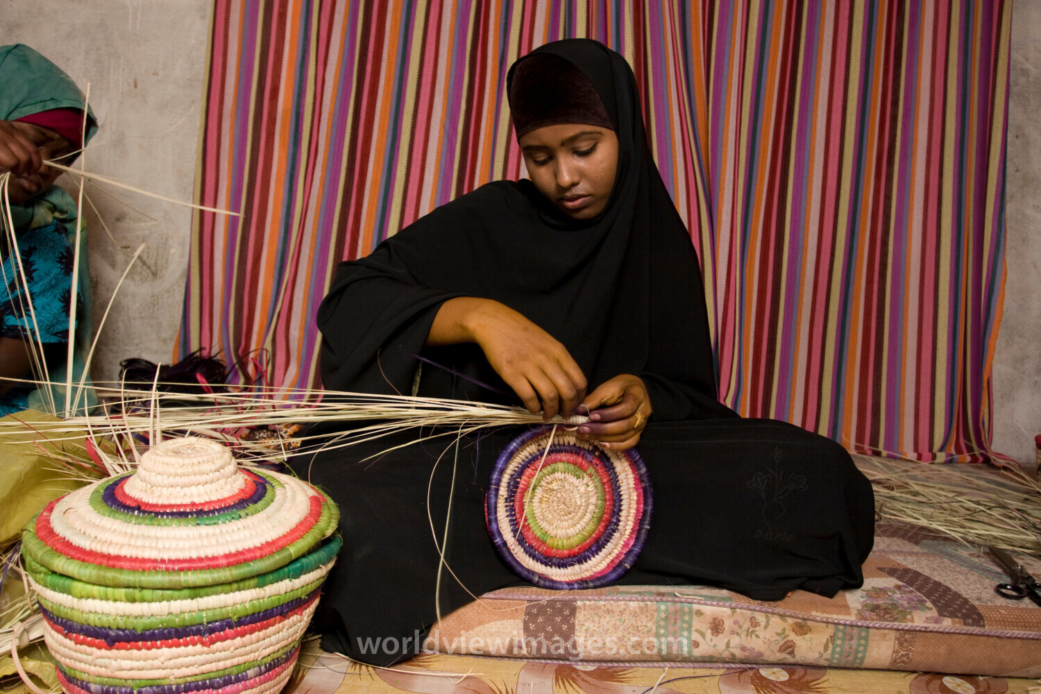 Basket Making in the Refugee Camp