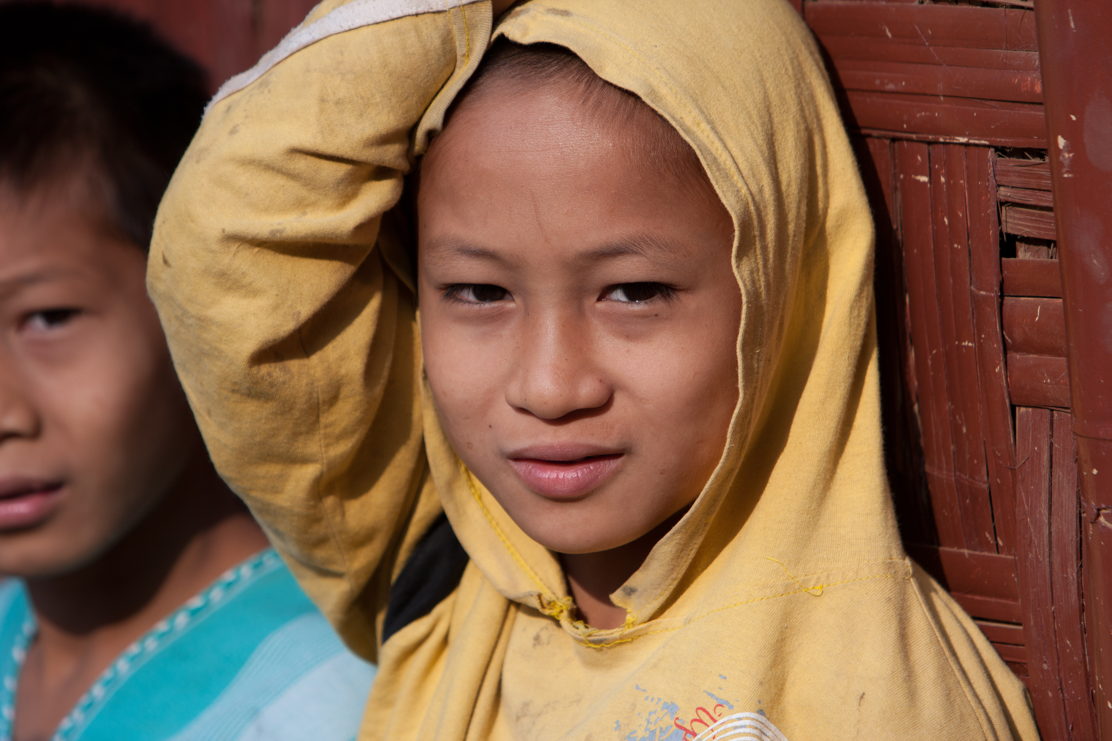 Boys in a Refugee Camp