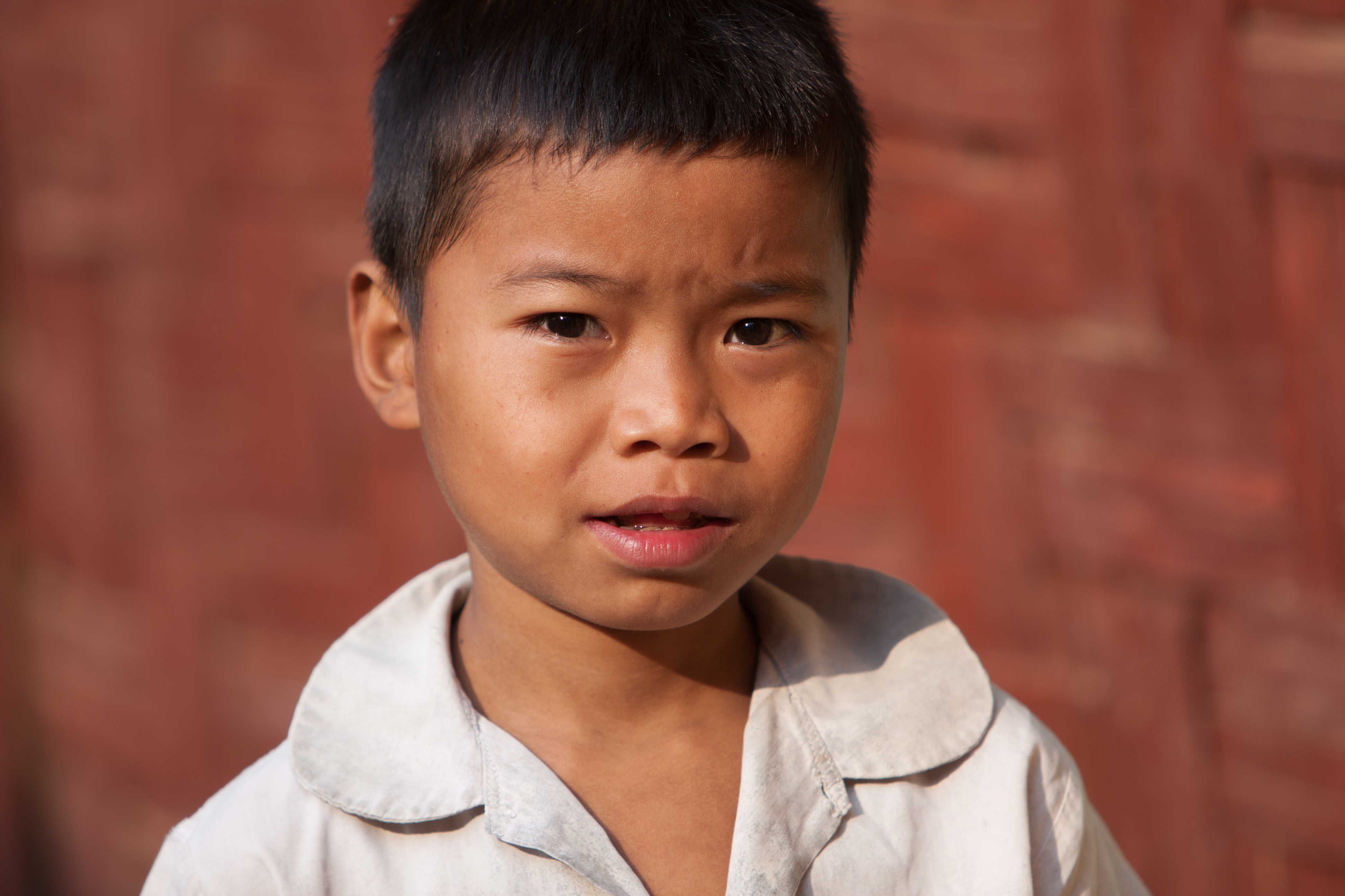 Boys in a Refugee Camp