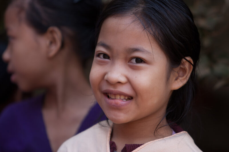 Karen Girl in A Refugee Camp — Karen people from Myanmar (Burma) have spent years in in refugee camps along the Thai/Burma border, to avoid violence from the...
