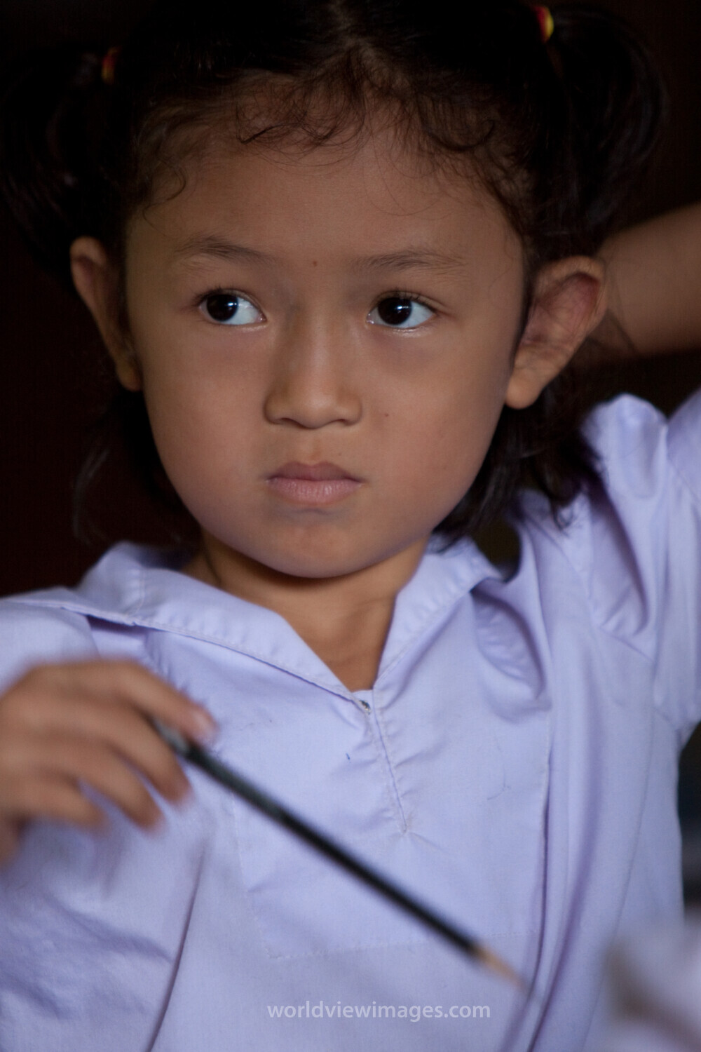 Student in a Refugee Camp