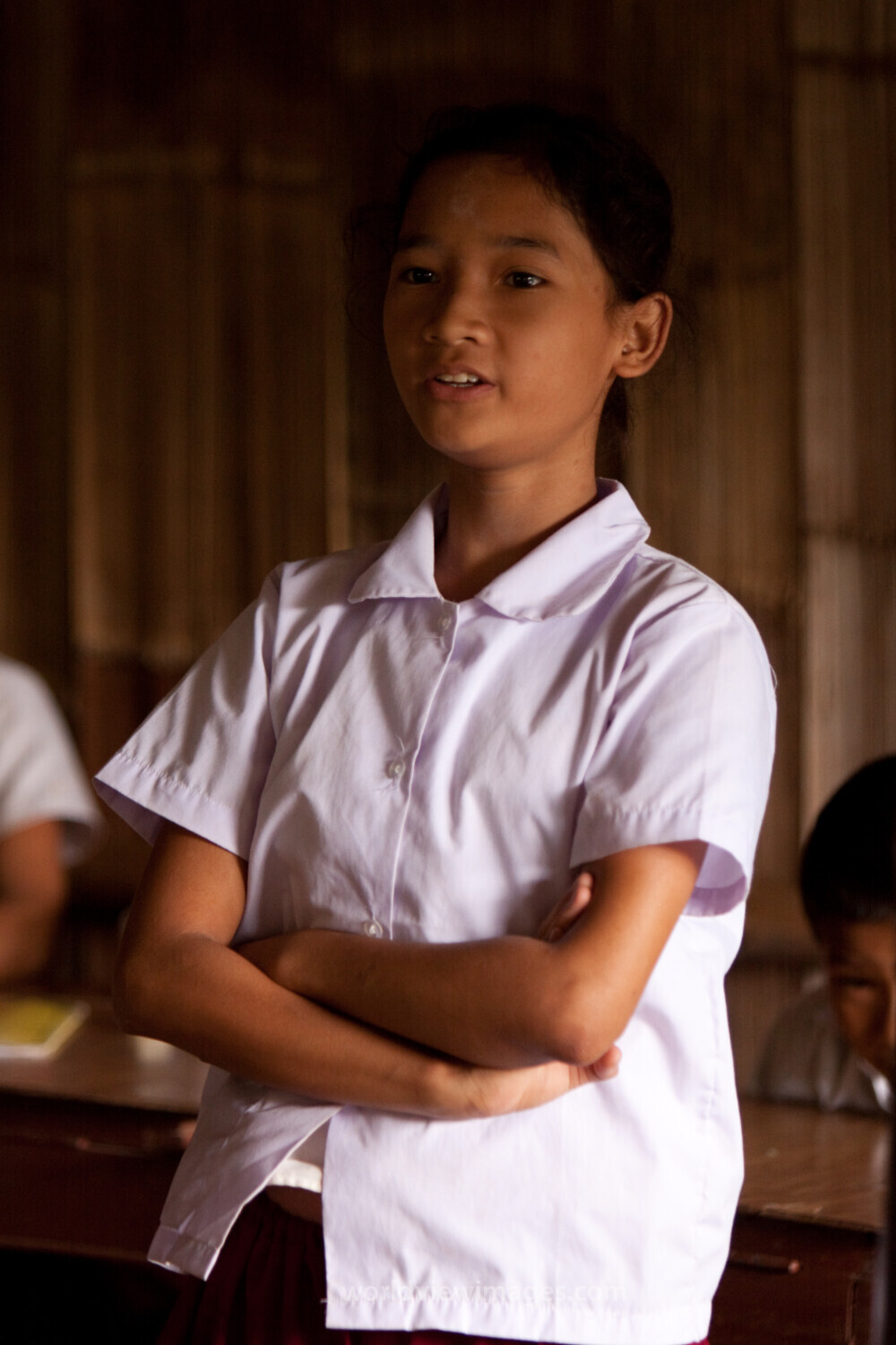 Student in a Refugee Camp