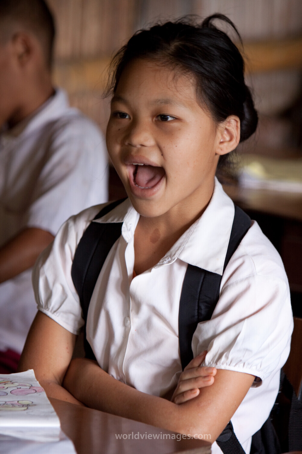 Student in a Refugee Camp
