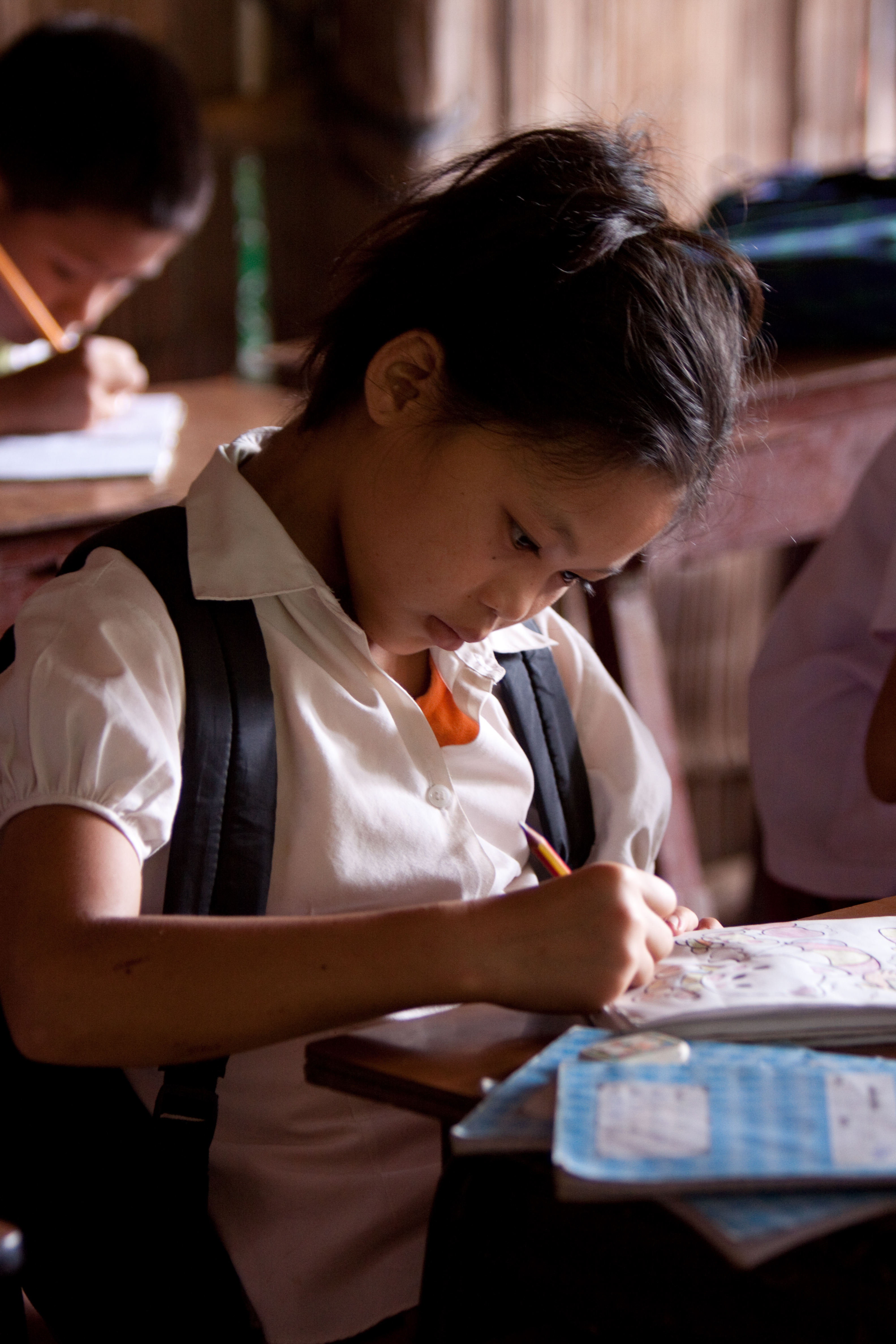 Student in a Refugee Camp