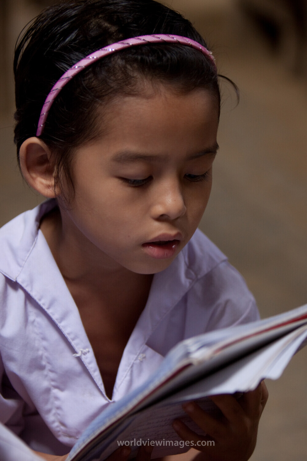 Student in a Refugee Camp