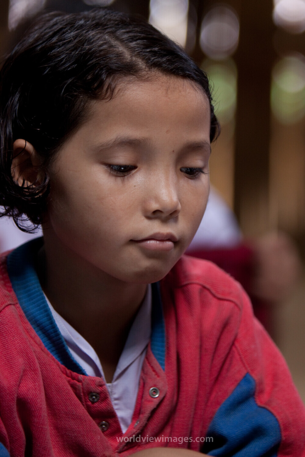 Student in a Refugee Camp
