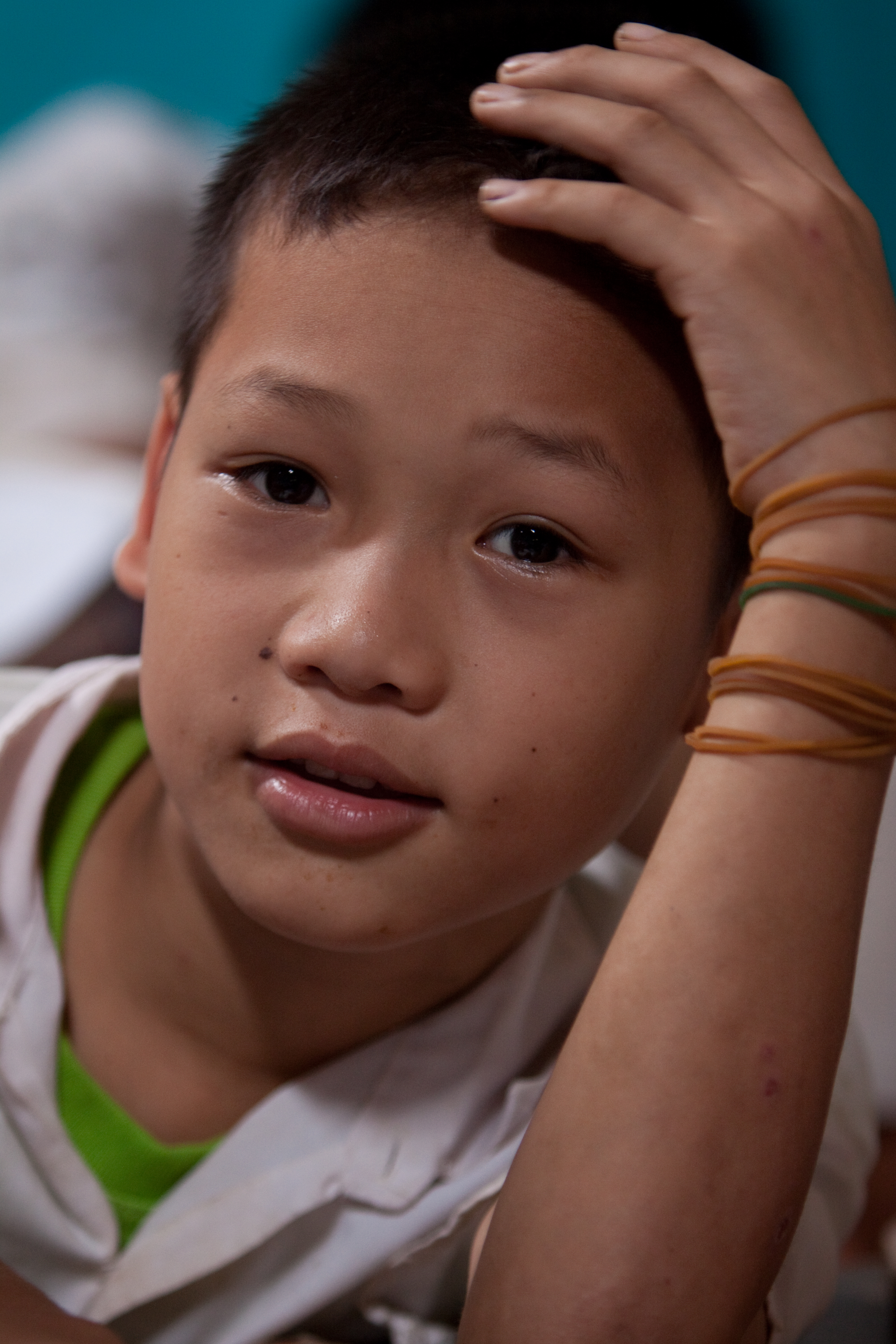 Boys in a Refugee Camp