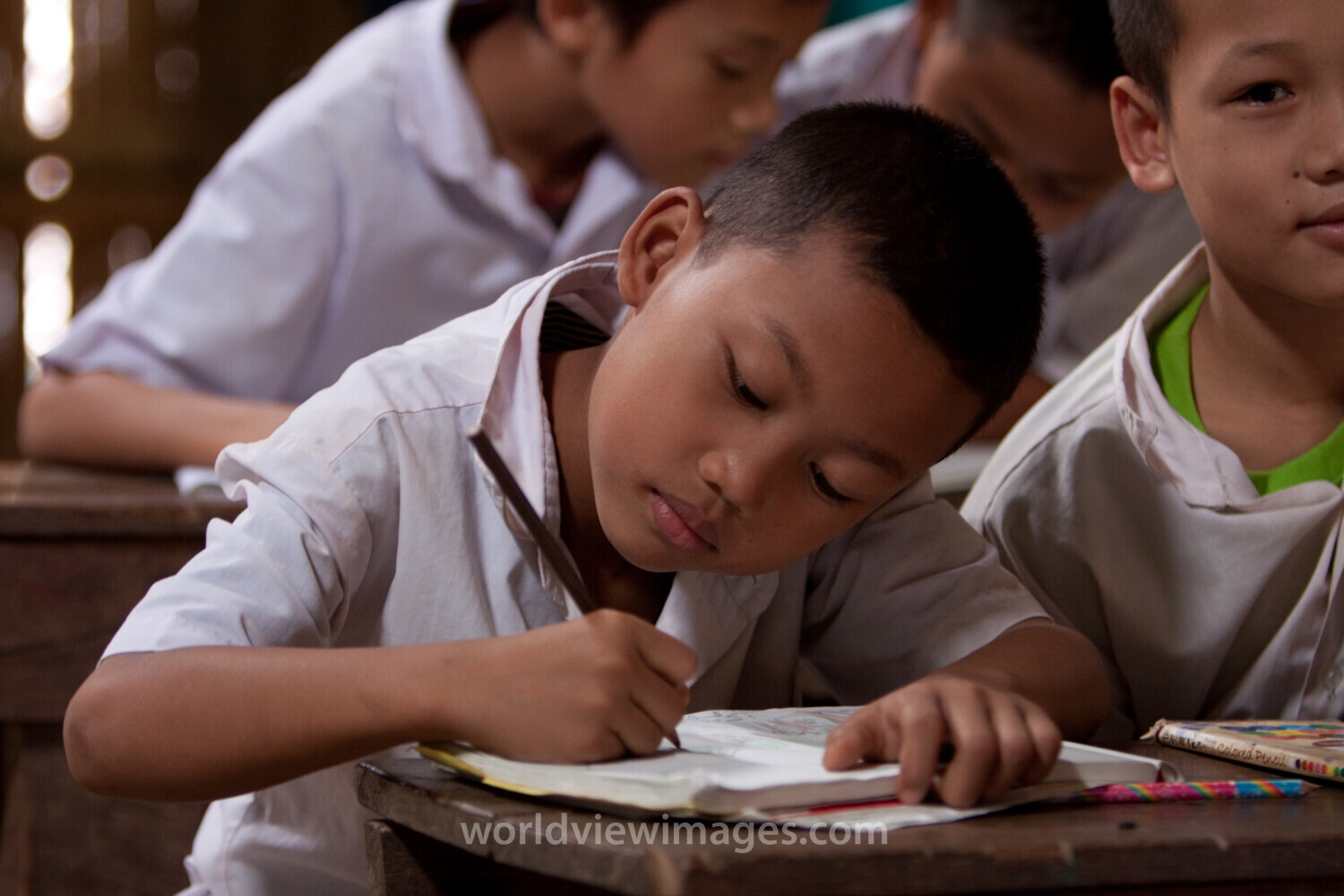 Boys in a Refugee Camp