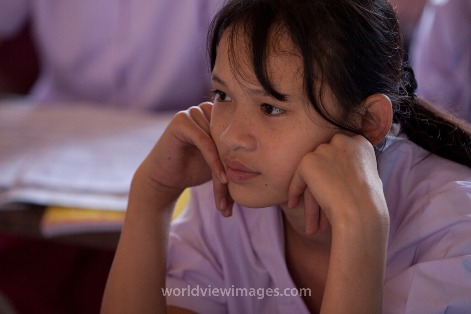 Student in a Refugee Camp