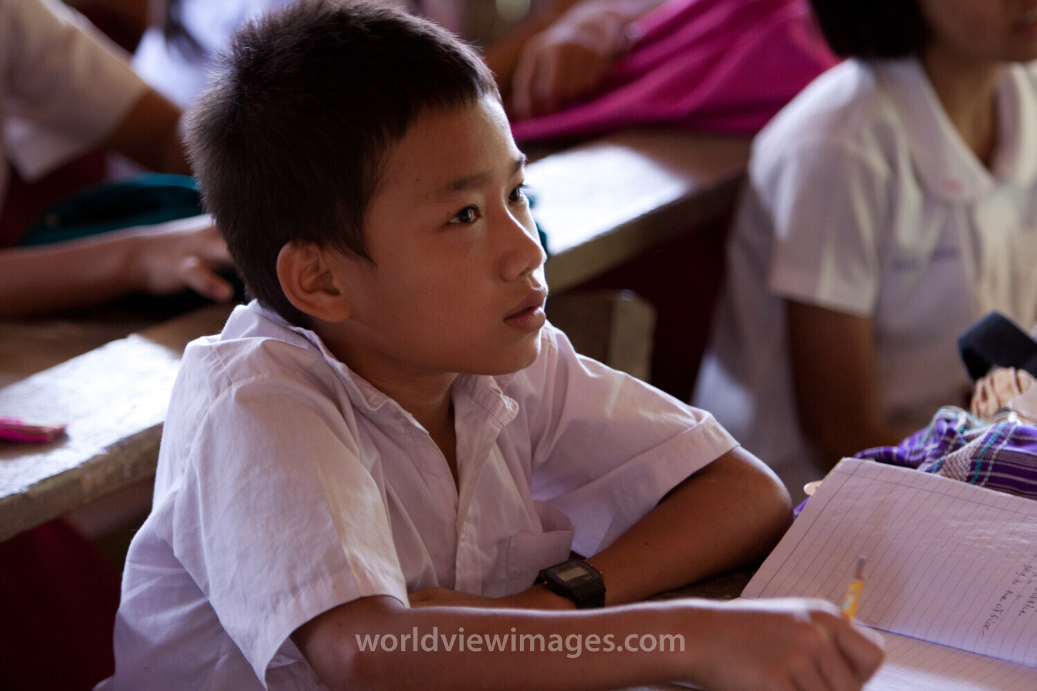 Student in a Refugee Camp
