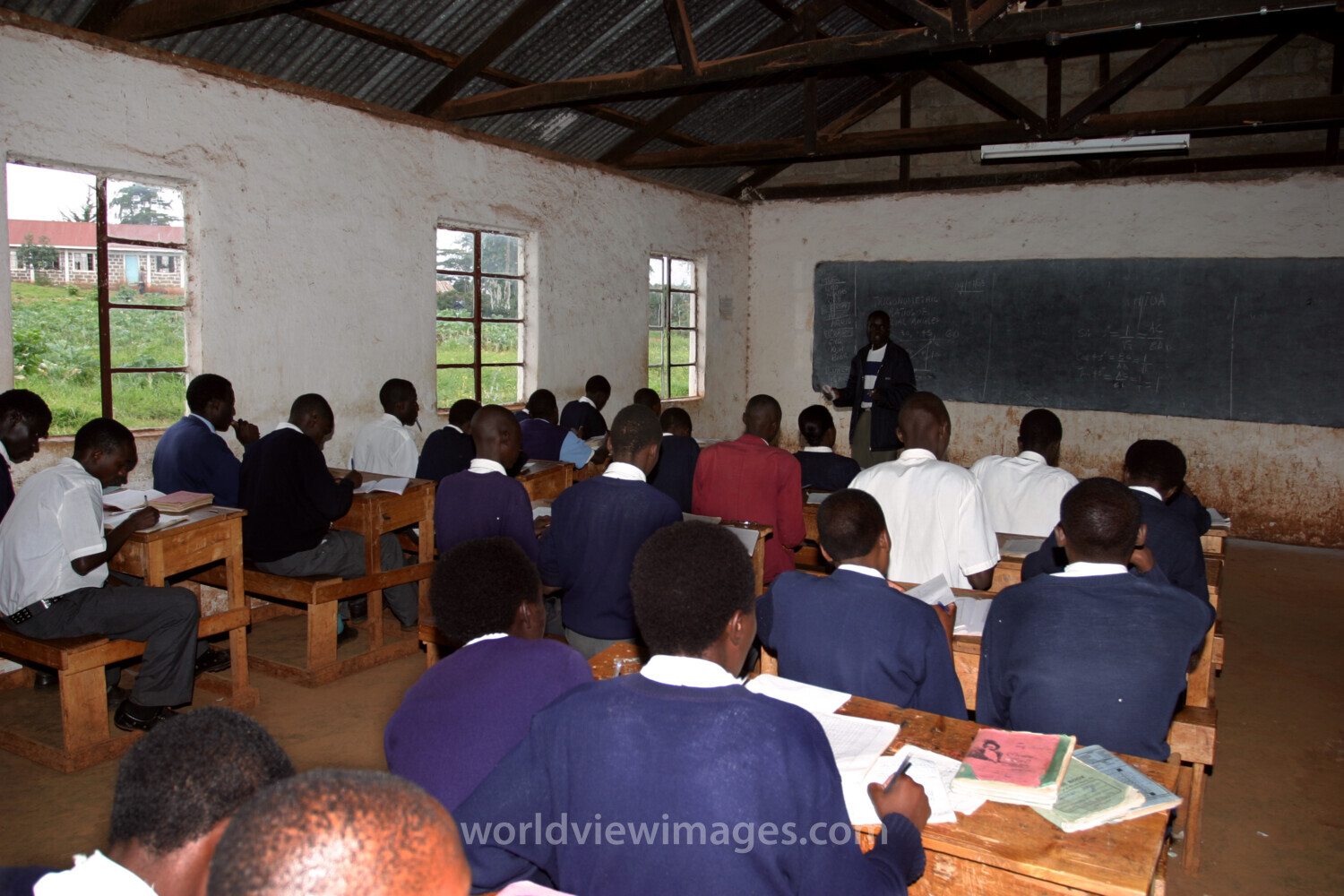 Students in Class in Kenya