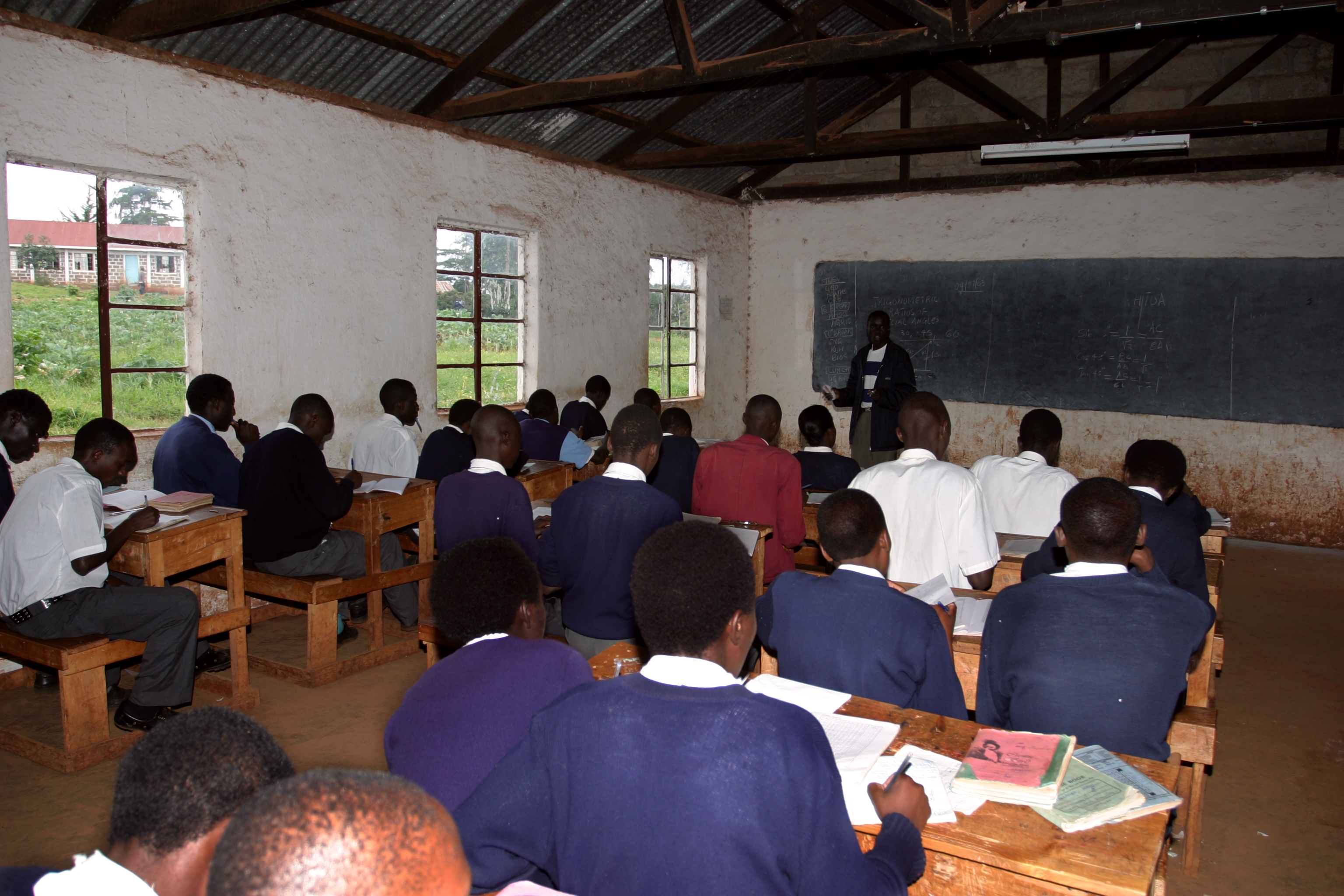 Students in Class in Kenya