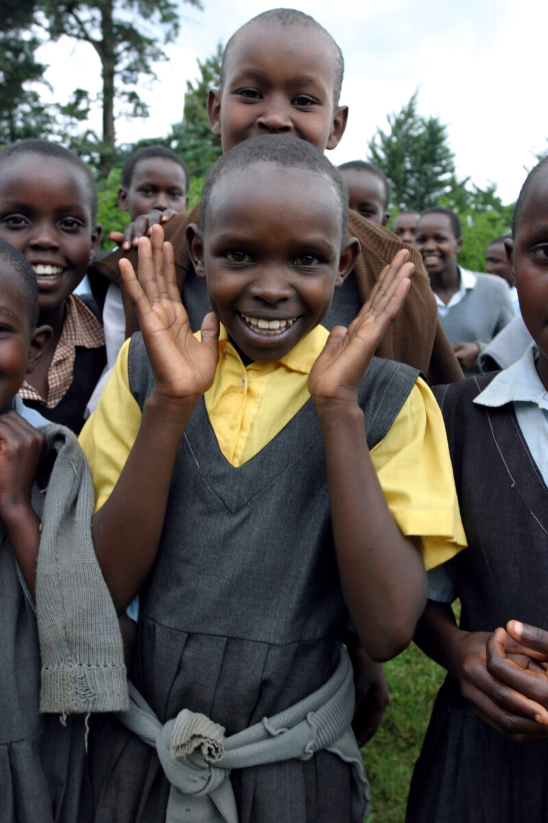 Girl in Kenya — A group of Children gather for Camera — Kenya, Child, children, kids, Africa