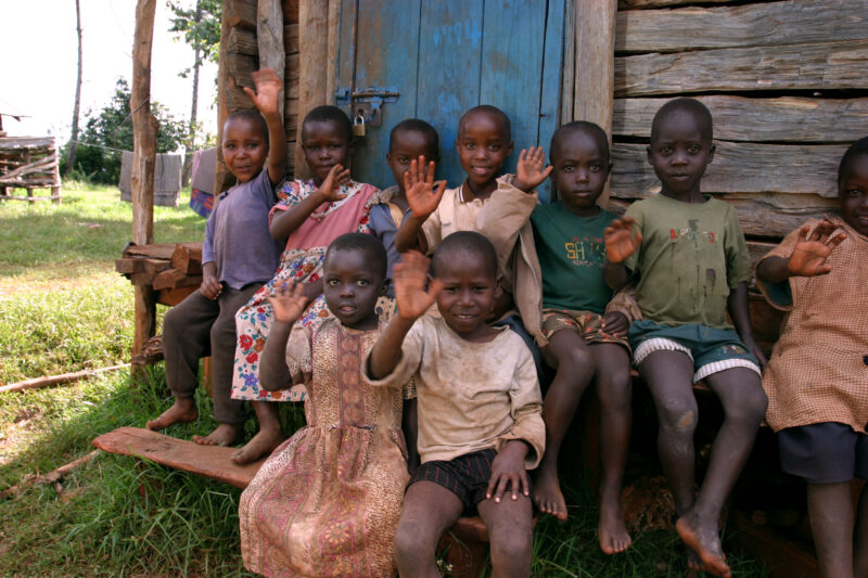Children in Kenya — A group of Children gather for Camera — Kenya, Child, children, kids, Africa