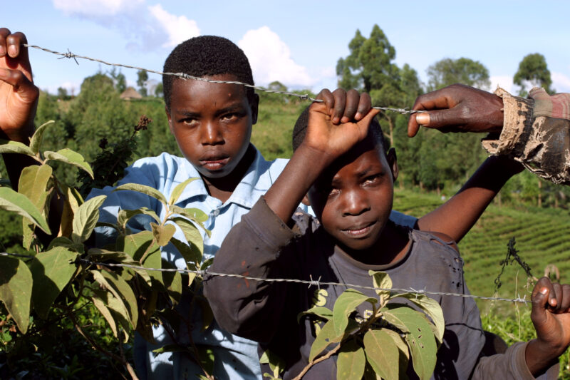 Children in Kenya — A group of Children gather for Camera — Kenya, Child, children, kids, Africa