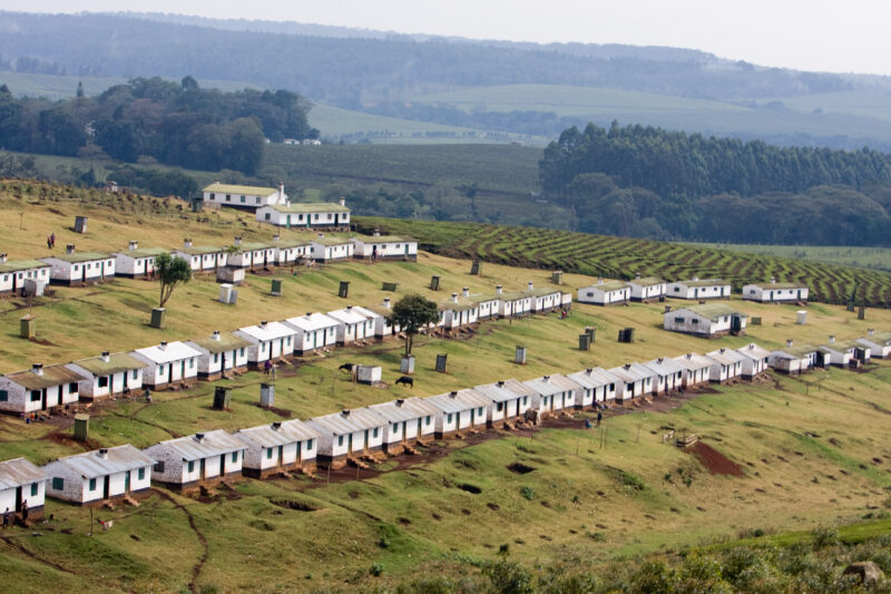 Housing for tea plantation workers in Kenya — Kenya, Africa, Housing, housing for tea pickers