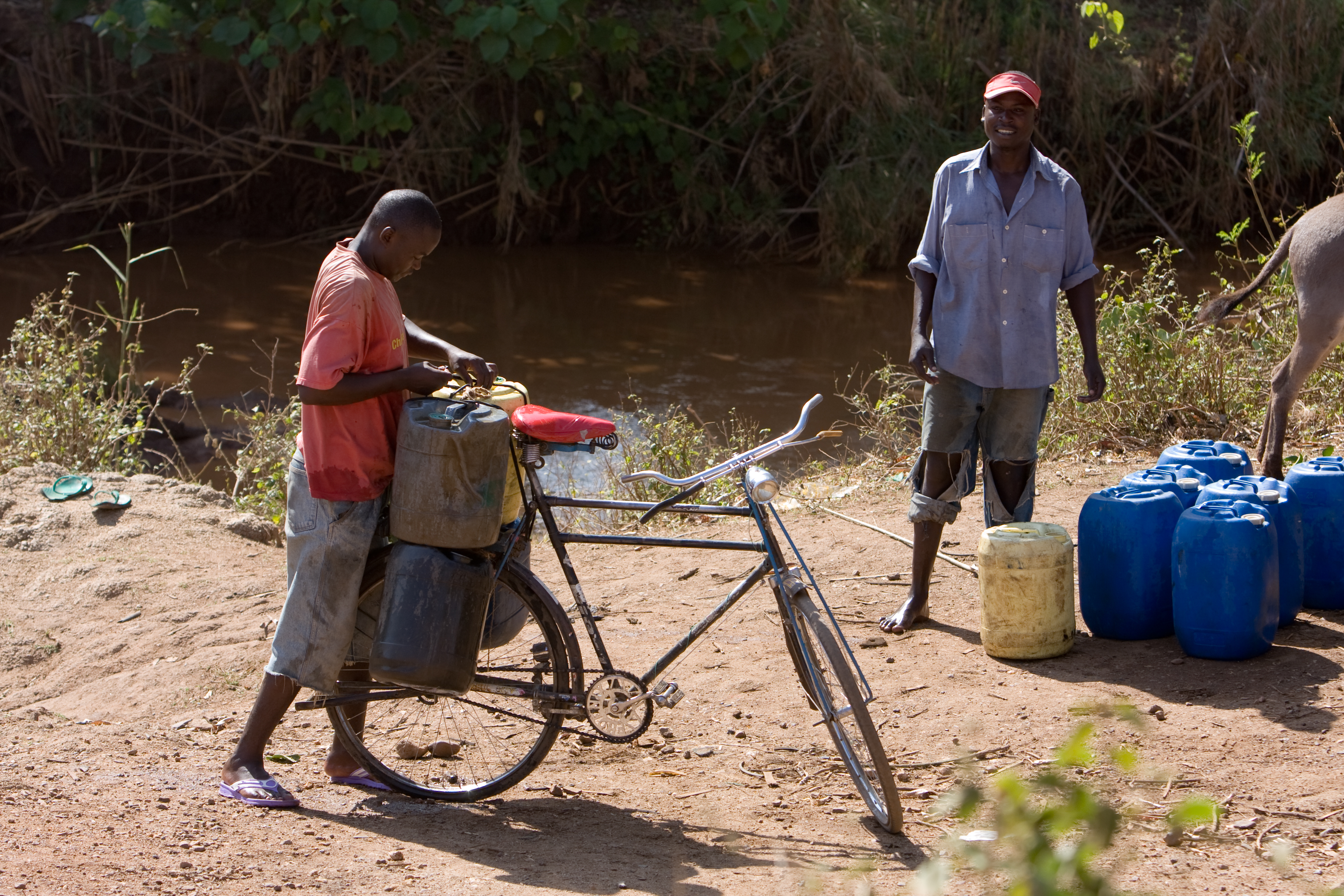 Collecting Water in Kenya
