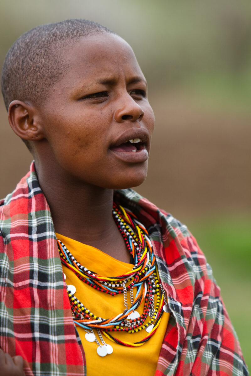 Maasai Woman — Woman of the Maasai ethnic group, living in Kenya — Kenya, Africa, Masai Mara