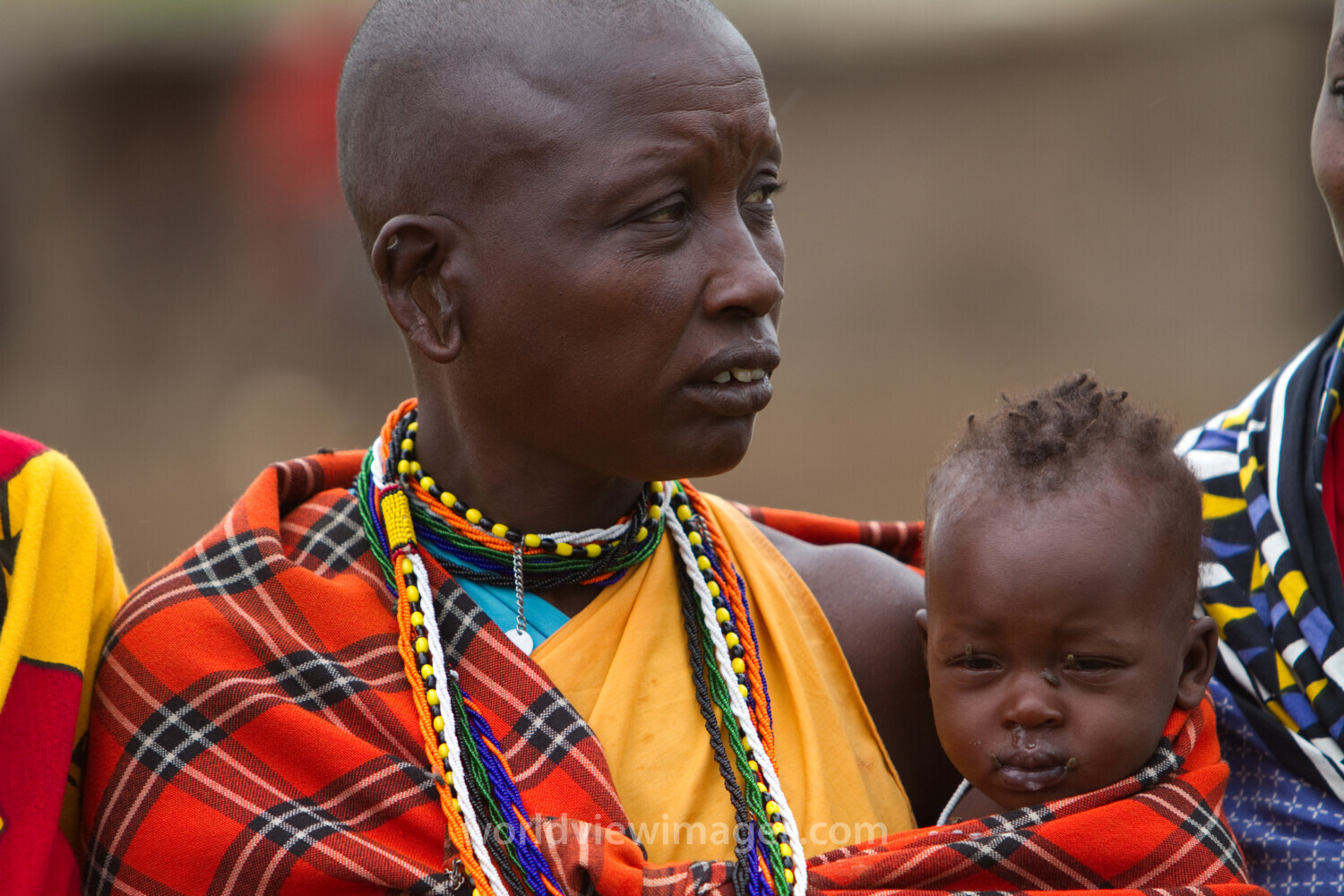 Maasai Mother and Baby