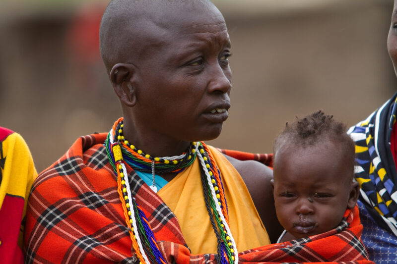 Maasai Mother and Baby — Kenya, Africa, Masai Mara, Maasai, mother and Baby