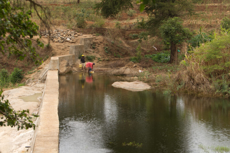 Collecting Water in Kenya — Collecting water at the Dam — Kenya, Water, collecting water, Africa, dam