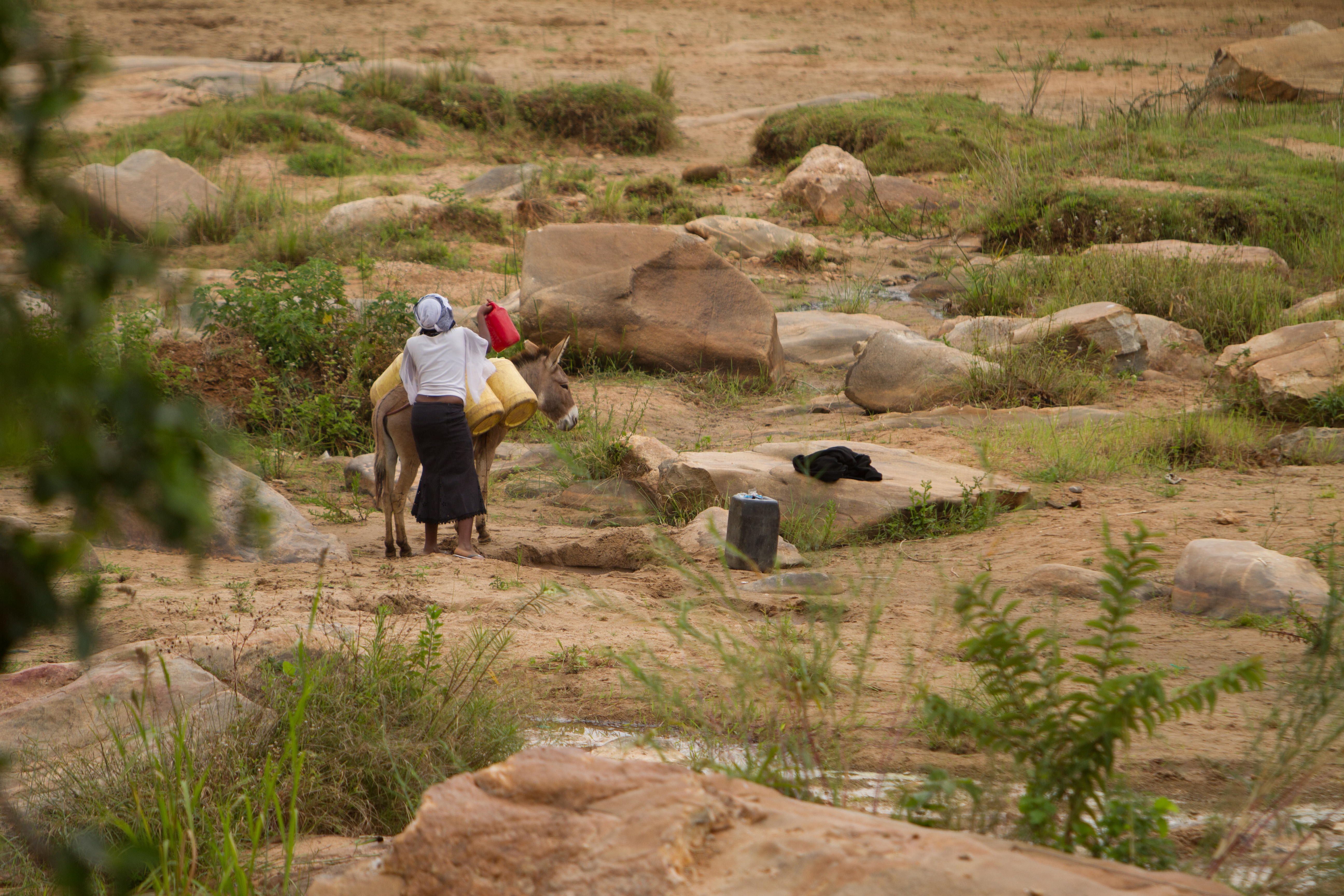 Collecting Water in Kenya