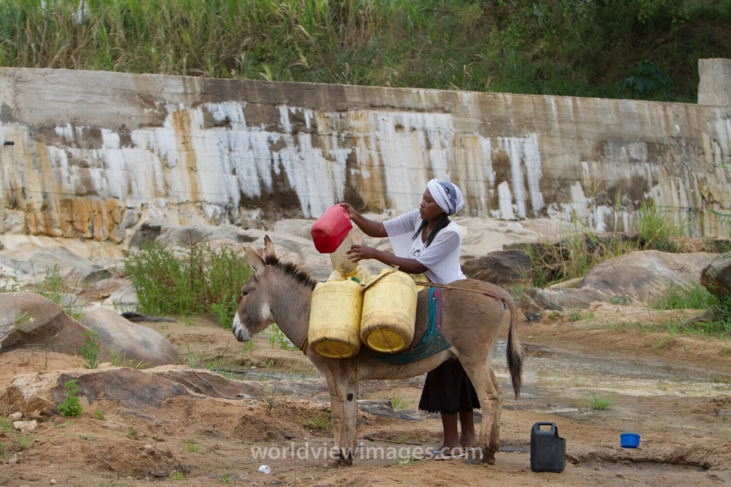 Collecting Water in Kenya