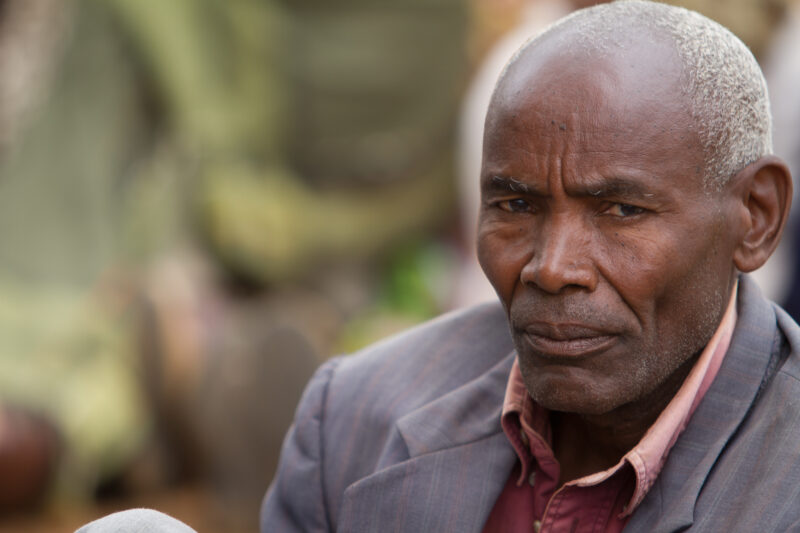 Agricultural Instruction — At a field training session, Kenyans learn new techniques for growing better craps and kitchen gardens. — Kenya, Africa, training,...