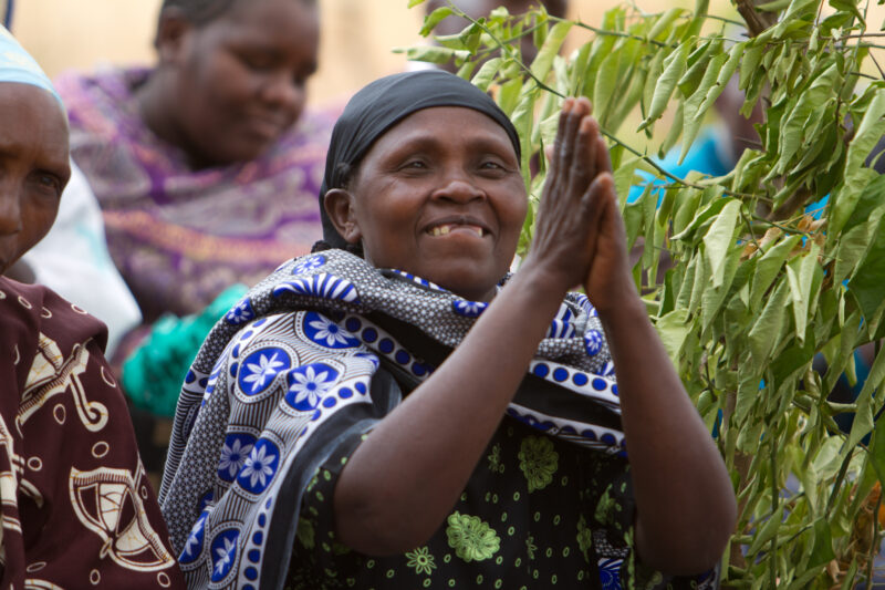 Agricultural Instruction — At a field training session, Kenyans learn new techniques for growing better craps and kitchen gardens. — Kenya, Africa, training,...