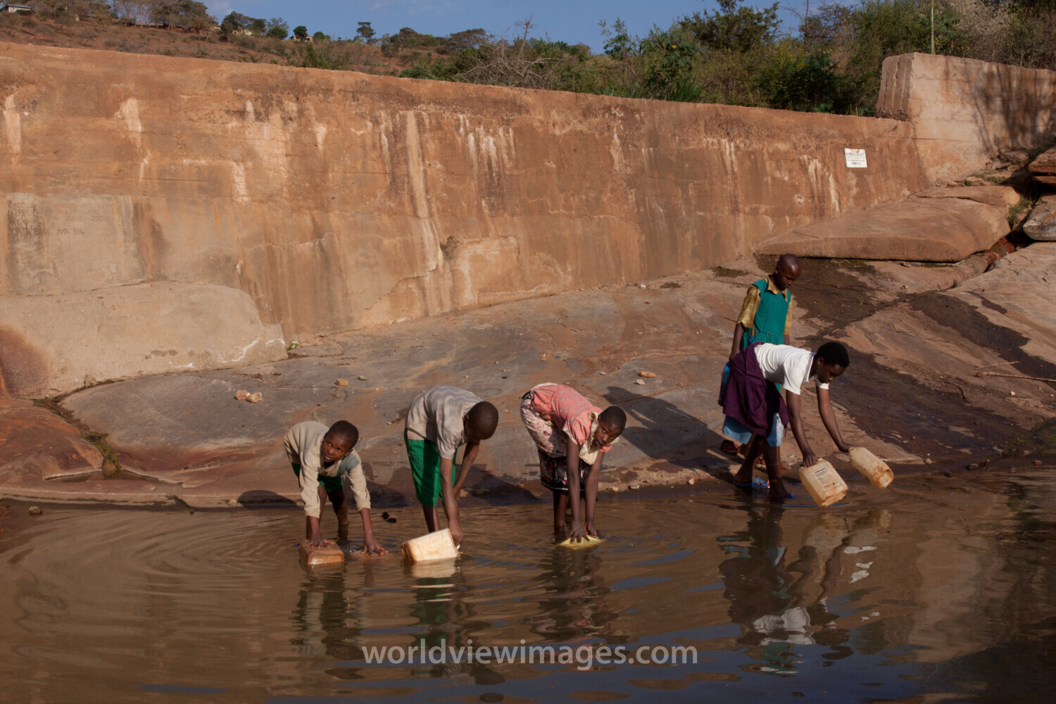 Collecting Water in Kenya