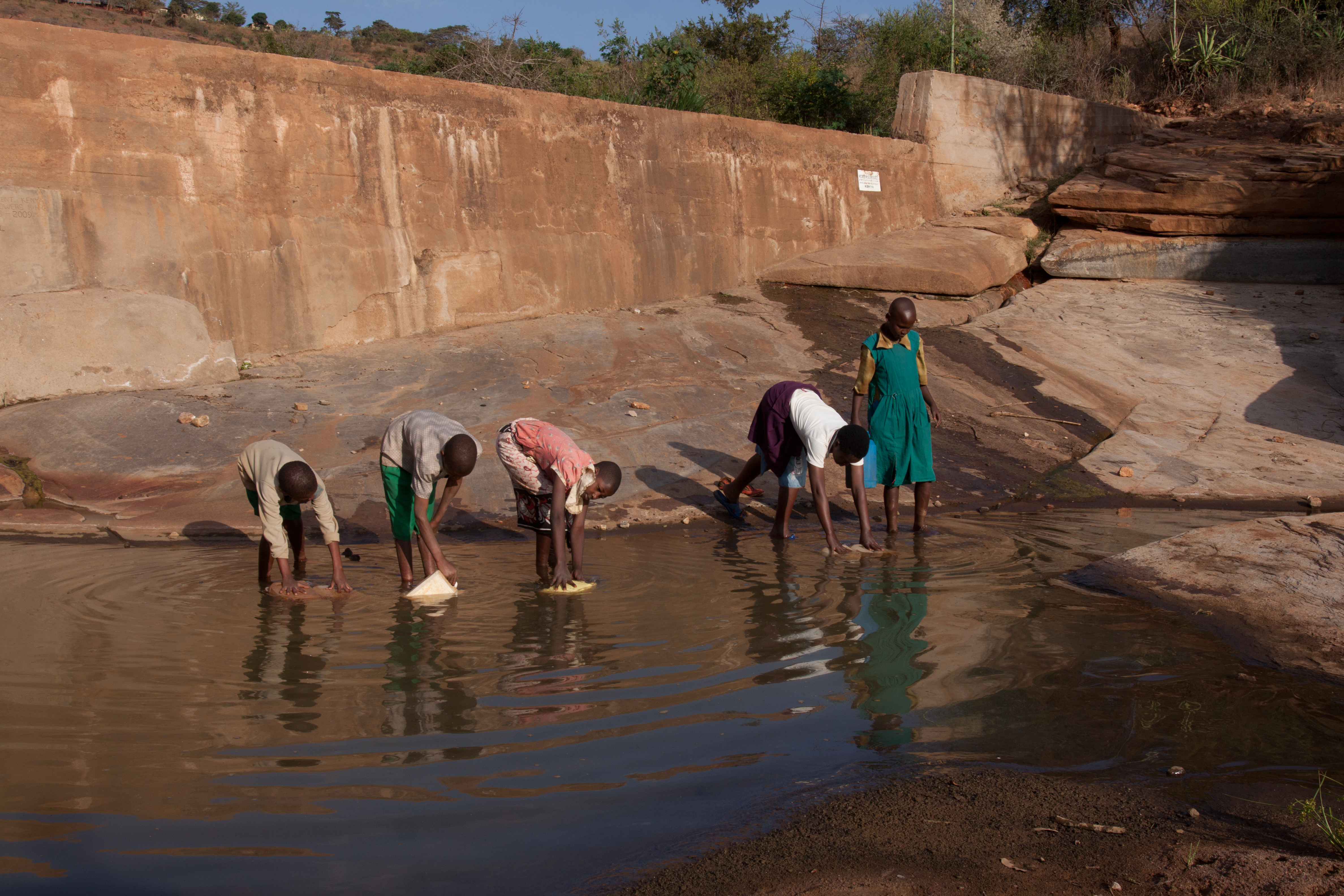 Collecting Water in Kenya