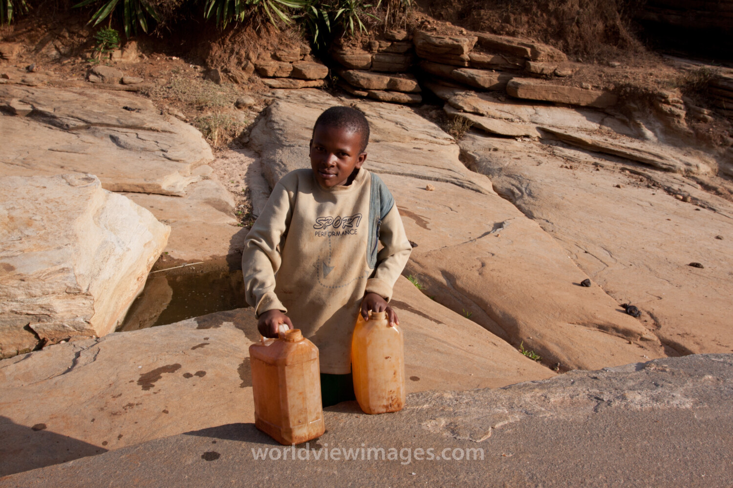 Collecting Water in Kenya